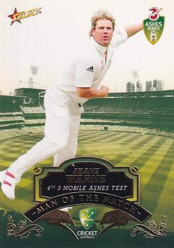 2007-08 Select - Man of the Match #MTM4 Shane Warne Front