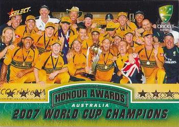 2007-08 Select - Honour Award #HA2 2007 ICC World Cup Champions - Australia Front