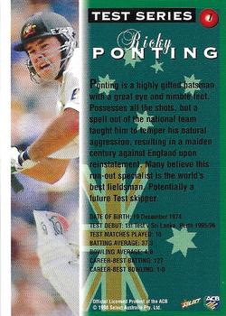 1998-99 Select Tradition Retail #7 Ricky Ponting Back