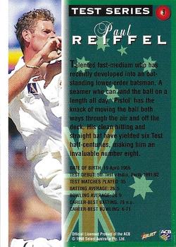 1998-99 Select Tradition Retail #9 Paul Reiffel Back