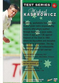 1998-99 Select Tradition Retail #12 Michael Kasprowicz Back