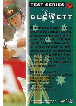 1998-99 Select Tradition Retail #15 Greg Blewett Back