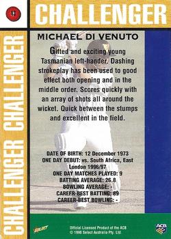 1998-99 Select Tradition Retail #43 Michael Di Venuto Back