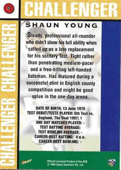 1998-99 Select Tradition Retail #45 Shaun Young Back