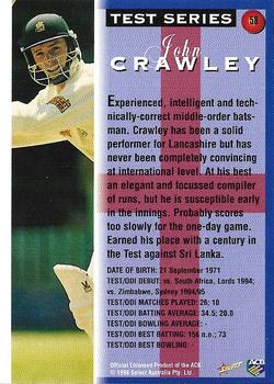 1998-99 Select Tradition Retail #58 John Crawley Back