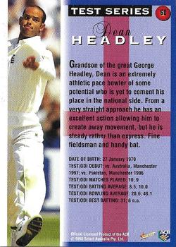 1998-99 Select Tradition Retail #60 Dean Headley Back