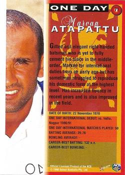 1998-99 Select Tradition Retail #71 Marvan Atapattu Back