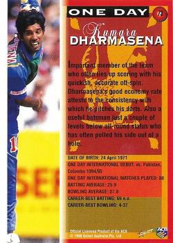 1998-99 Select Tradition Retail #73 Kumara Dharmasena Back