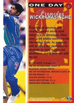 1998-99 Select Tradition Retail #82 Pramodya Wickramasinghe Back