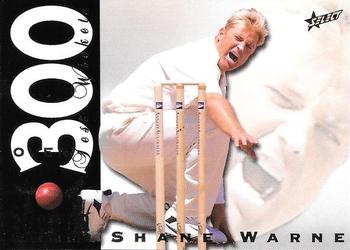 1998-99 Select Tradition Retail - Record Breakers #RB6 Shane Warne Front