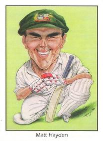 1994 Weet-Bix Australian Test Cricketers #11 Matthew Hayden Front