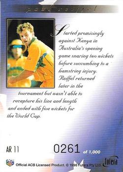 1996 Futera World Cup - Australian World Cup Retrospective #AR11 Paul Reiffel Back