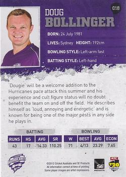2012-13 SEP T20 Big Bash League #018 Doug Bollinger Back