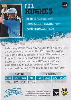 2012-13 SEP T20 Big Bash League #030 Phil Hughes Back