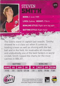 2012-13 SEP T20 Big Bash League #073 Steven Smith Back