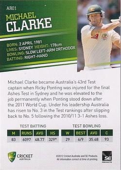 2012-13 SEP T20 Big Bash League - Test Representatives #AR01 Michael Clarke Back