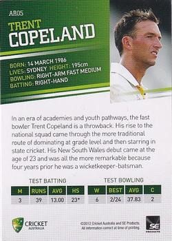 2012-13 SEP T20 Big Bash League - Test Representatives #AR05 Trent Copeland Back