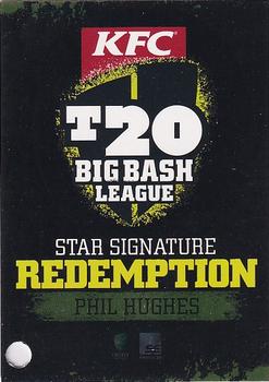 2012-13 SEP T20 Big Bash League - Star Signature Redemption #SS4R Phil Hughes Front
