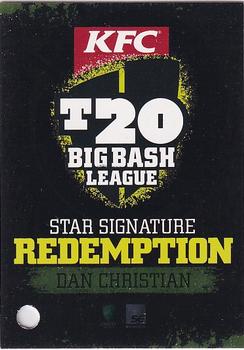 2012-13 SEP T20 Big Bash League - Star Signature Redemption #SS5R Dan Christian Front