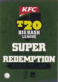 2012-13 SEP T20 Big Bash League - Superstar Signature Redemption #SSS4R Kieron Pollard Front