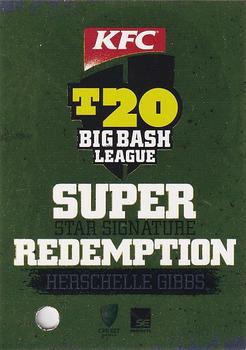 2012-13 SEP T20 Big Bash League - Superstar Signature Redemption #SSS7R Herschelle Gibbs Front