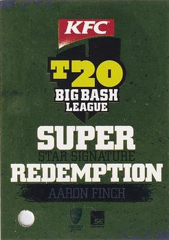 2012-13 SEP T20 Big Bash League - Superstar Signature Redemption #SSS8R Aaron Finch Front