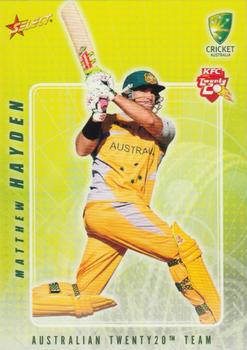 2008-09 Select Cricket Australia #46 Matthew Hayden Front
