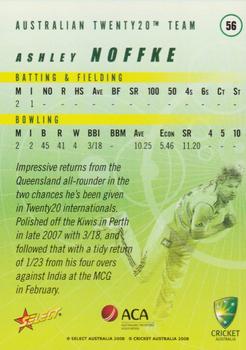 2008-09 Select Cricket Australia #56 Ashley Noffke Back