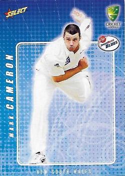 2008-09 Select Cricket Australia #65 Mark Cameron Front