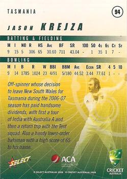 2008-09 Select Cricket Australia #94 Jason Krejza Back