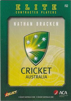 2008-09 Select Cricket Australia - Cricket Australia Elite Contracted Players #FS2 Nathan Bracken Back