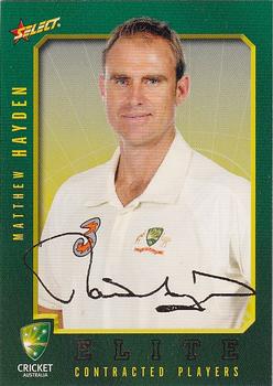 2008-09 Select Cricket Australia - Cricket Australia Elite Contracted Players #FS7 Matthew Hayden Front