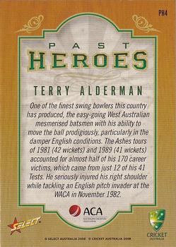 2008-09 Select Cricket Australia - Past Heroes #PH4 Terry Alderman Back