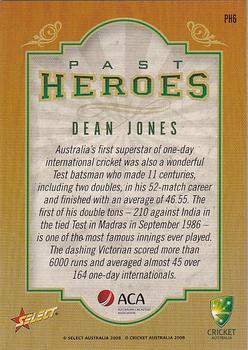 2008-09 Select Cricket Australia - Past Heroes #PH6 Dean Jones Back