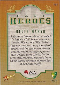 2008-09 Select Cricket Australia - Past Heroes #PH10 Geoff Marsh Back