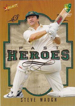 2008-09 Select Cricket Australia - Past Heroes #PH11 Steve Waugh Front