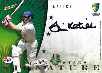 2008-09 Select Cricket Australia - State Stars Signatures #S1 Simon Katich Front