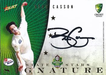 2008-09 Select Cricket Australia - State Stars Signatures #S2 Beau Casson Front