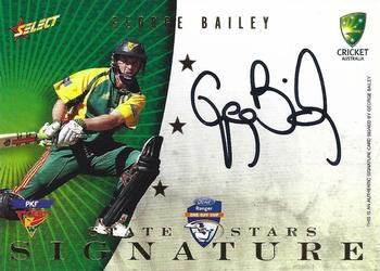 2008-09 Select Cricket Australia - State Stars Signatures #S8 George Bailey Front