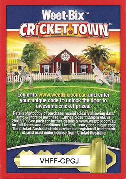 2009 Weet-Bix Cricket Town #NNO Ricky Ponting Back