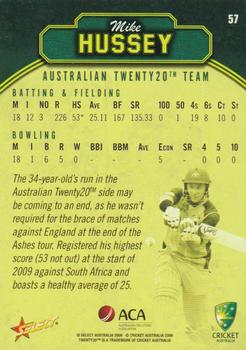 2009-10 Select #57 Mike Hussey Back