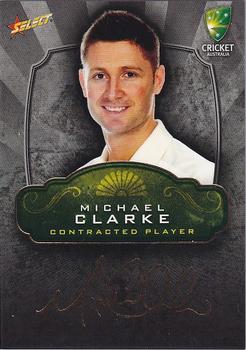 2009-10 Select - CA Contracted Player Foil Signature #FS4 Michael Clarke Front