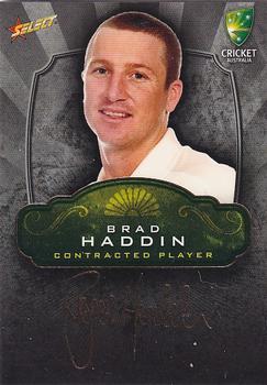 2009-10 Select - CA Contracted Player Foil Signature #FS6 Brad Haddin Front