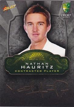 2009-10 Select - CA Contracted Player Foil Signature #FS7 Nathan Hauritz Front