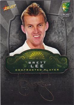 2009-10 Select - CA Contracted Player Foil Signature #FS16 Brett Lee Front