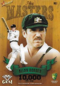 2009-10 Select - The Masters Gems #MG1 Allan Border Front