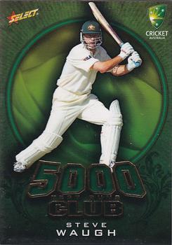 2009-10 Select - 5000 Test Runs Club #TR3 Steve Waugh Front