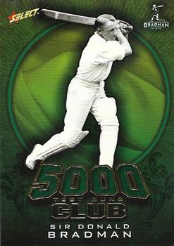 2009-10 Select - 5000 Test Runs Club #TR10 Sir Donald Bradman Front