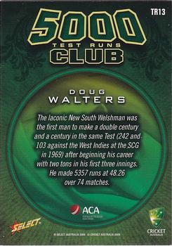 2009-10 Select - 5000 Test Runs Club #TR13 Doug Walters Back