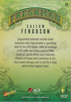 2009-10 Select - Freshman #F2 Callum Ferguson Back